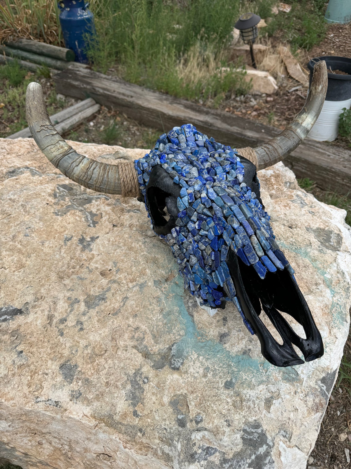 Kingsturquoise Cow Skull Lapis