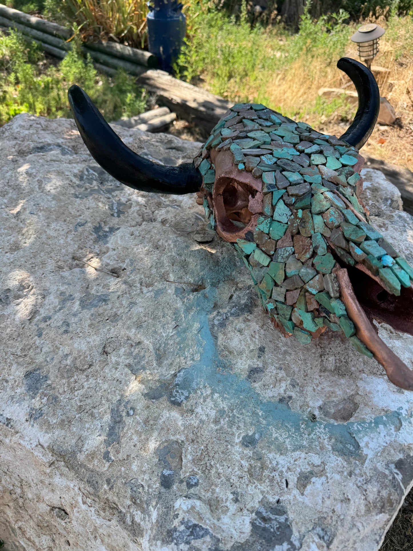 KingsTurquoise Cow Skull Turquoise Huge