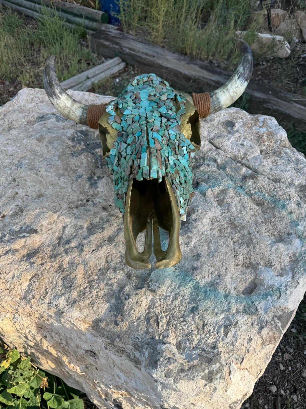 Kingsturquoise Cow Skulls Huge