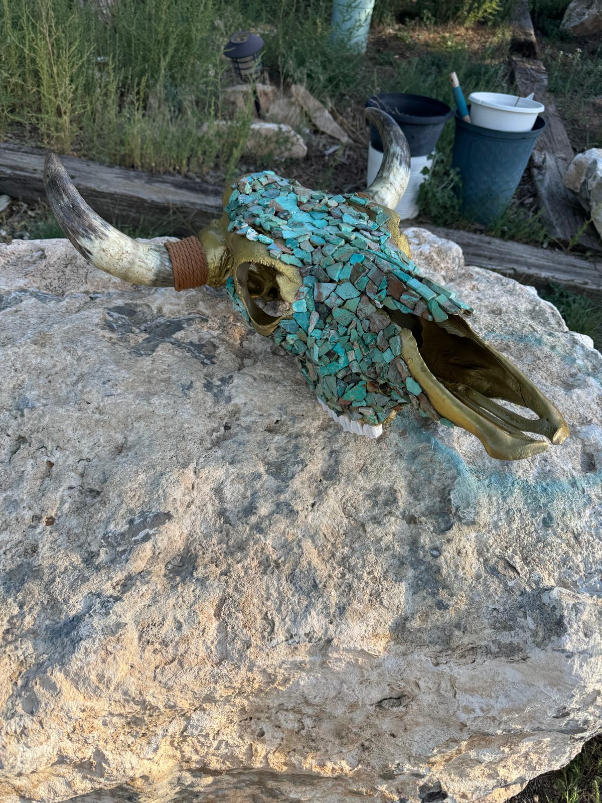 Kingsturquoise Cow Skulls Huge